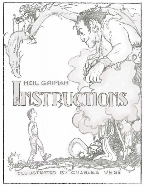Le illustrazioni di Charles Vess per l'adattamento di Istruzioni di Neil Gaiman