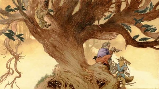 Le illustrazioni di Charles Vess per l'adattamento di Istruzioni di Neil Gaiman